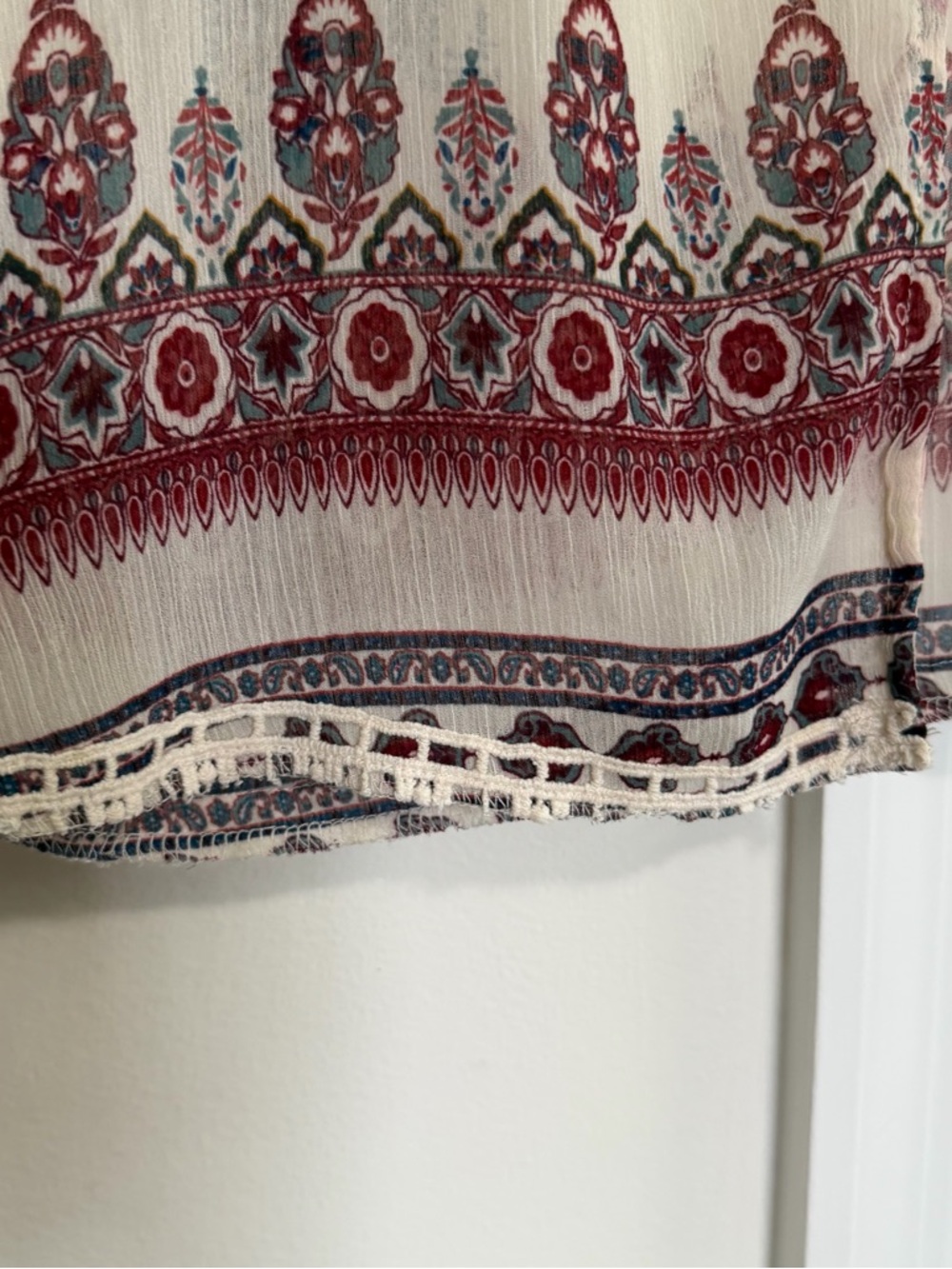 Altar'd State Open Front Cardigan Kimono Boho Paisley Size Medium - Picture 4 of 8